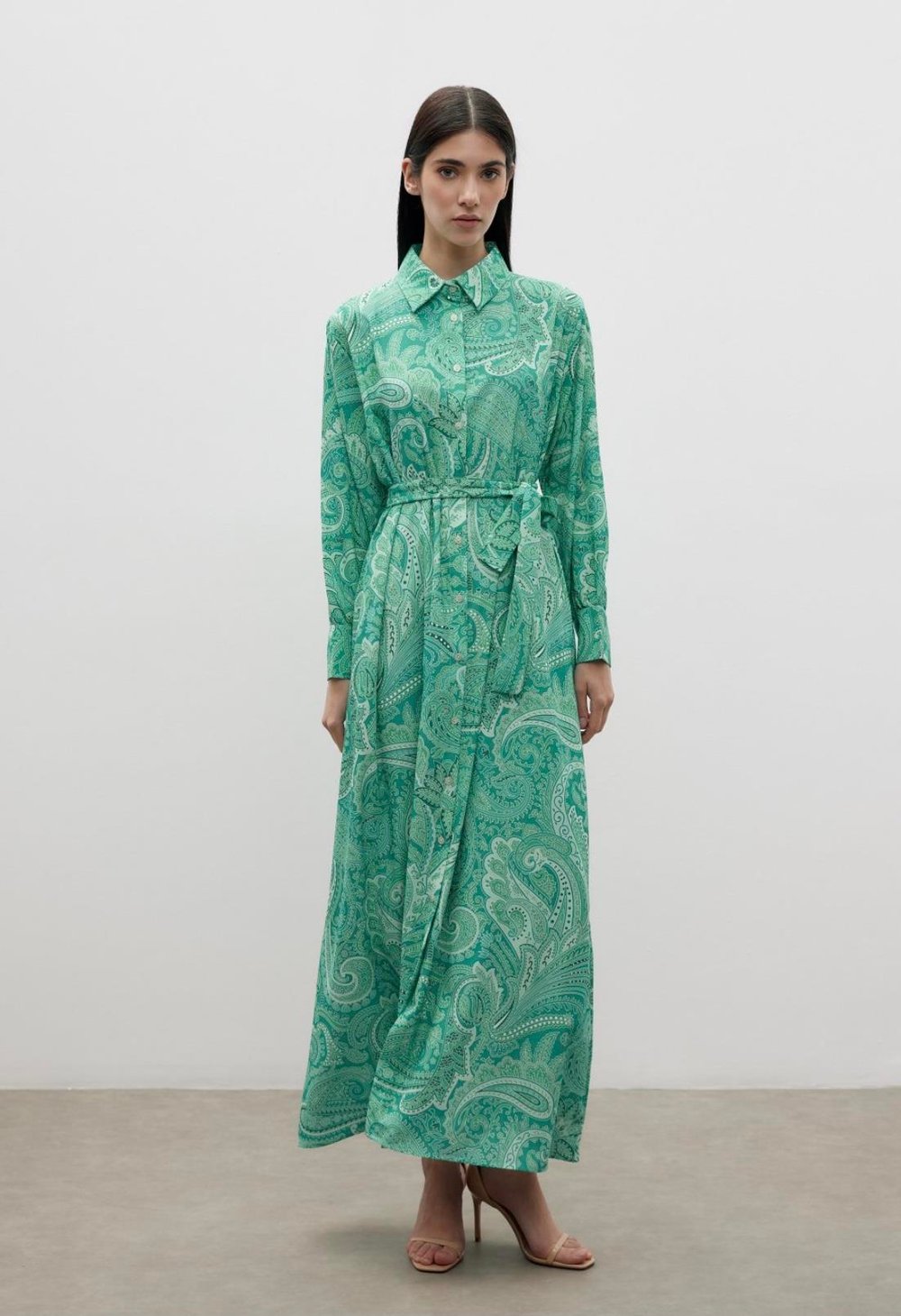 MerWish Ethnic Elbise Yeşil