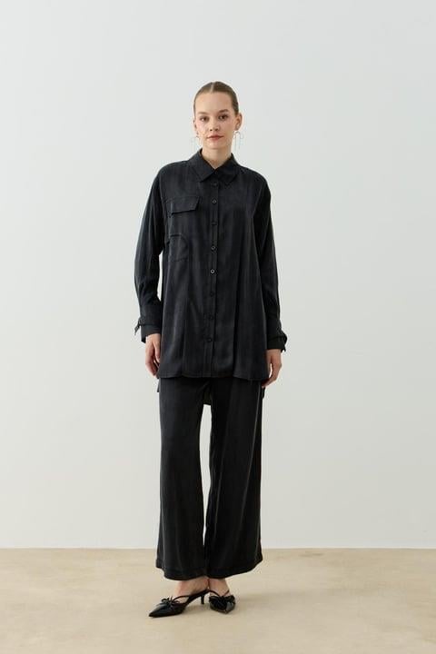 NEW MELINA PANTOLONLU TAKIM SİYAH