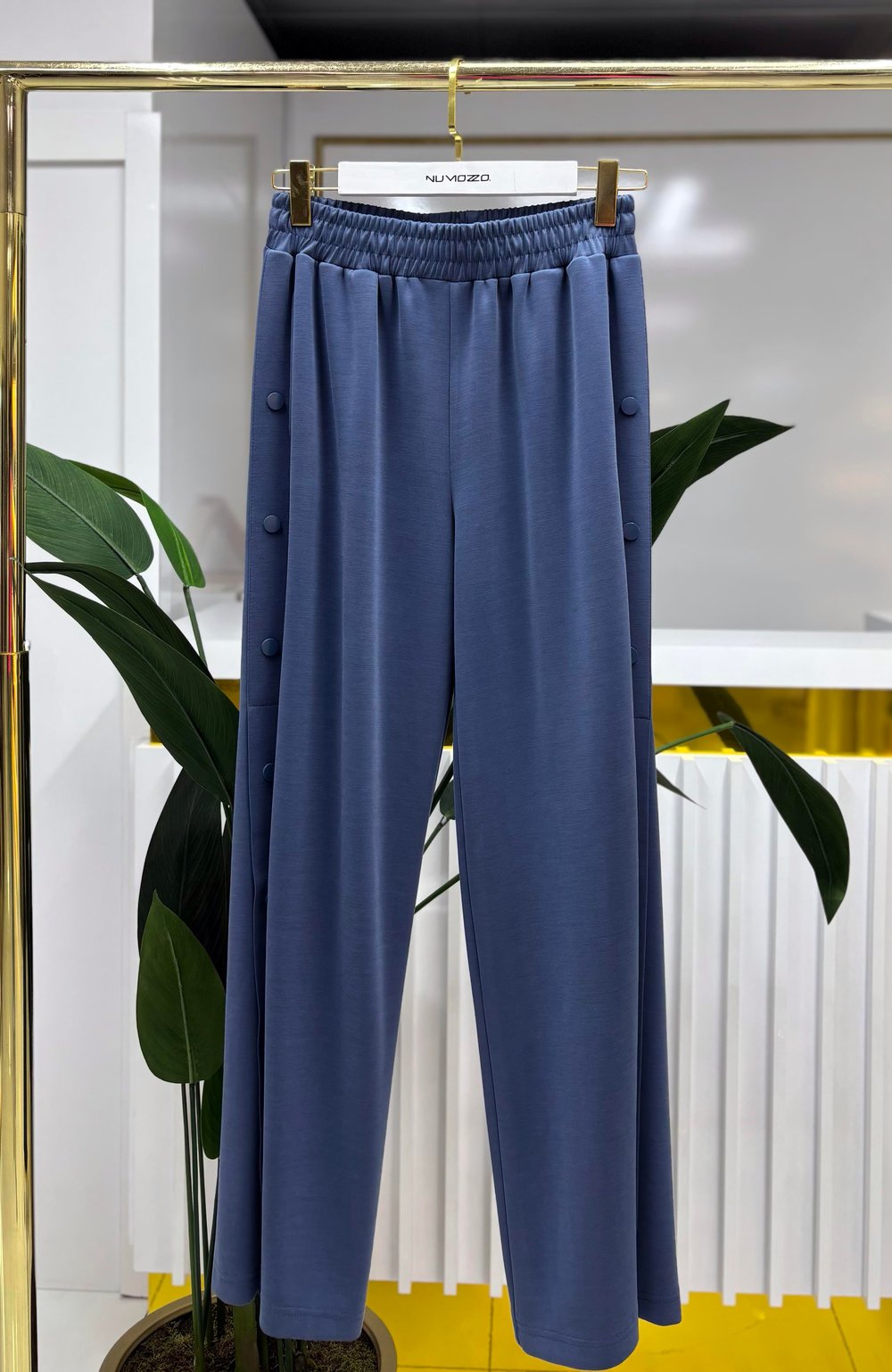 Sentez Tokyo Bambu Geniş Paça Pantolon İndigo