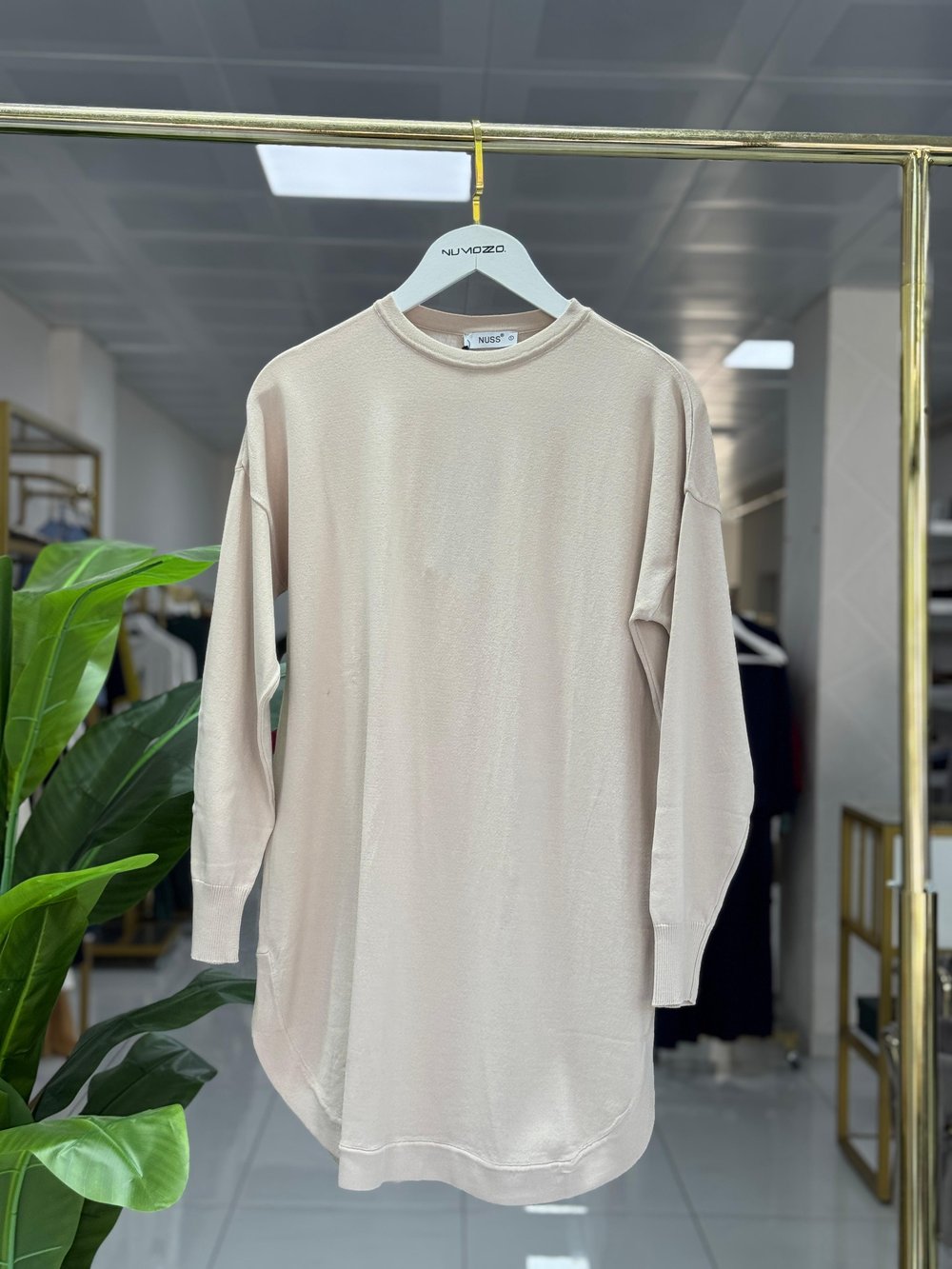 Triko Tunik Bej