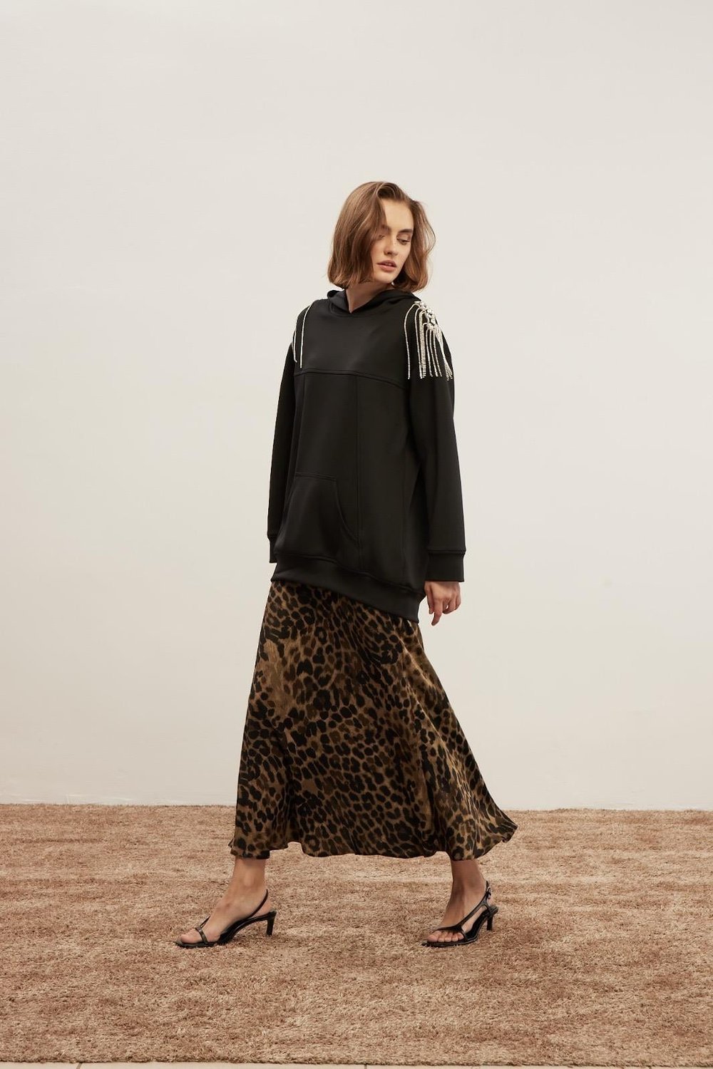 Venöve Rubi Sweat Siyah