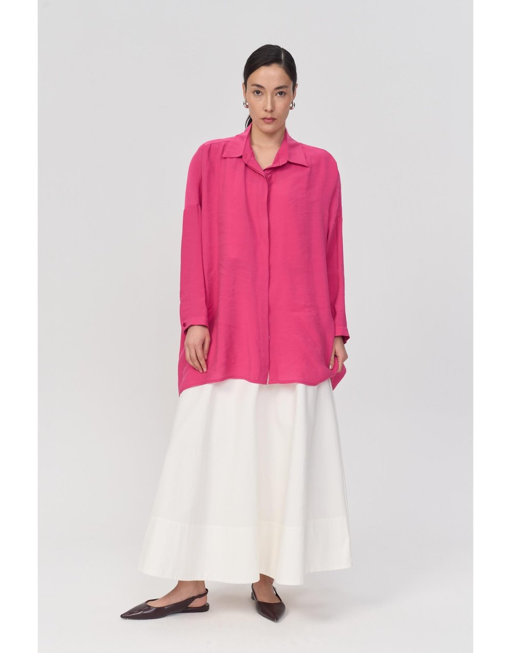 Yarasa Kol Gömlek Fuşya