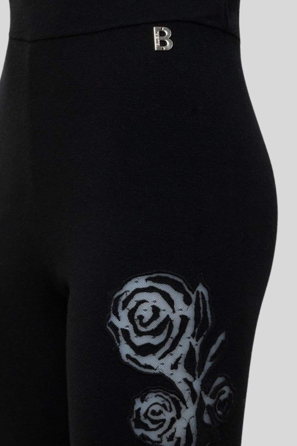 Blugirl Kadın Bol Paça Triko Pantalon Siyah