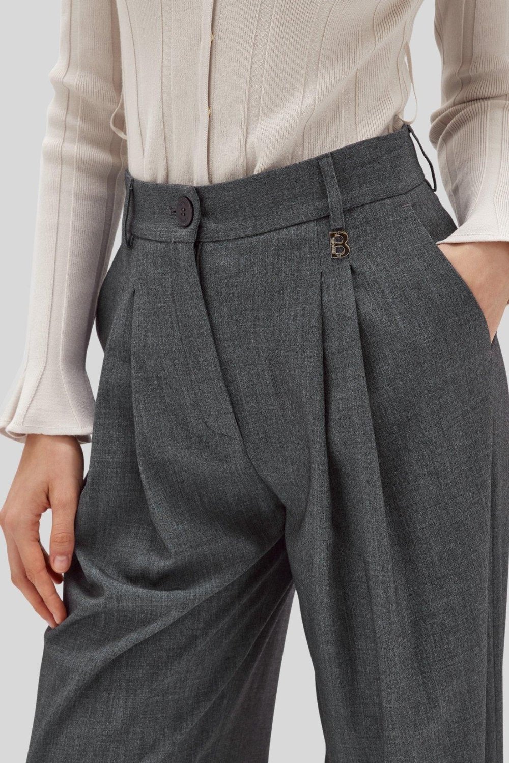 Blugirl Kadın Pantalon Gri