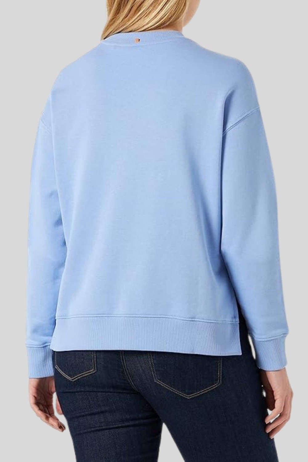 Boss Baskılı Regular Fit Kadın Sweatshirt Mavi 472