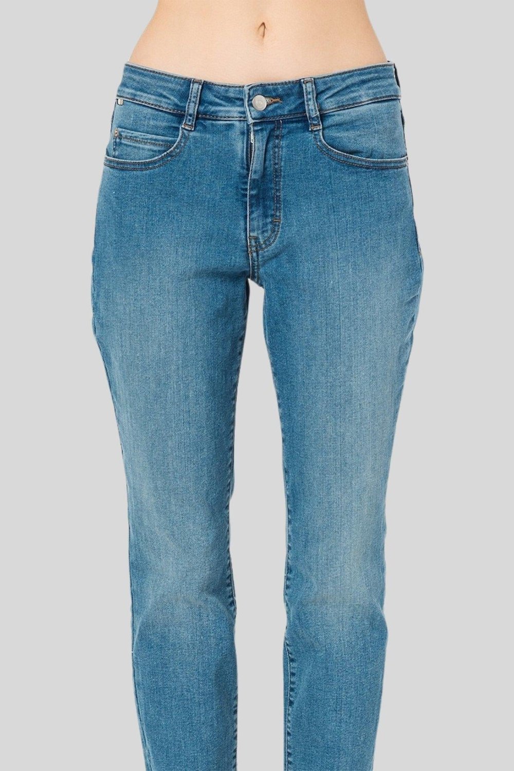 Boss Dar Kesim Kadın Jean Pantolon Mavi 433