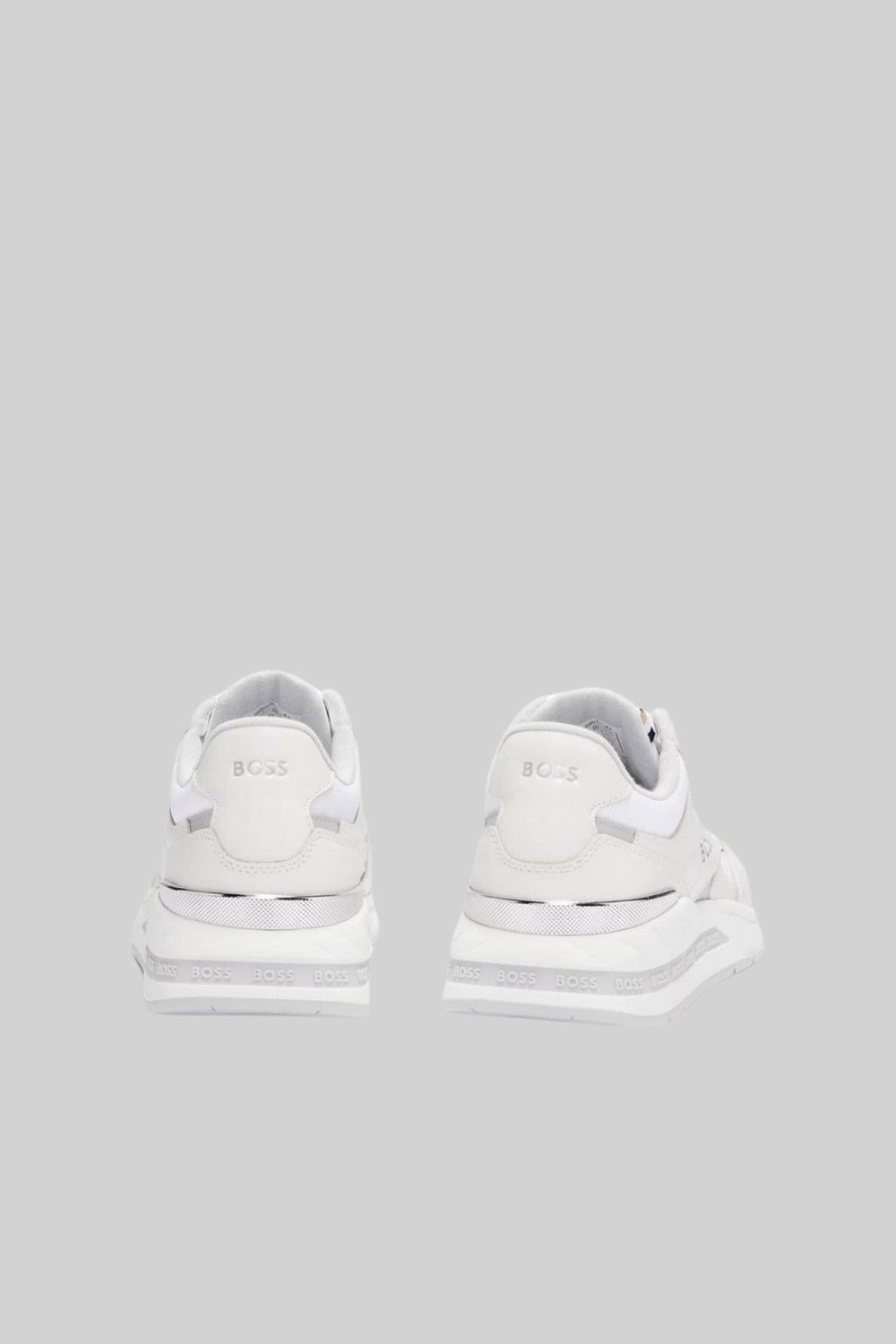 Boss Erkek Logolu Sneaker Ayakkabı Beyaz 100