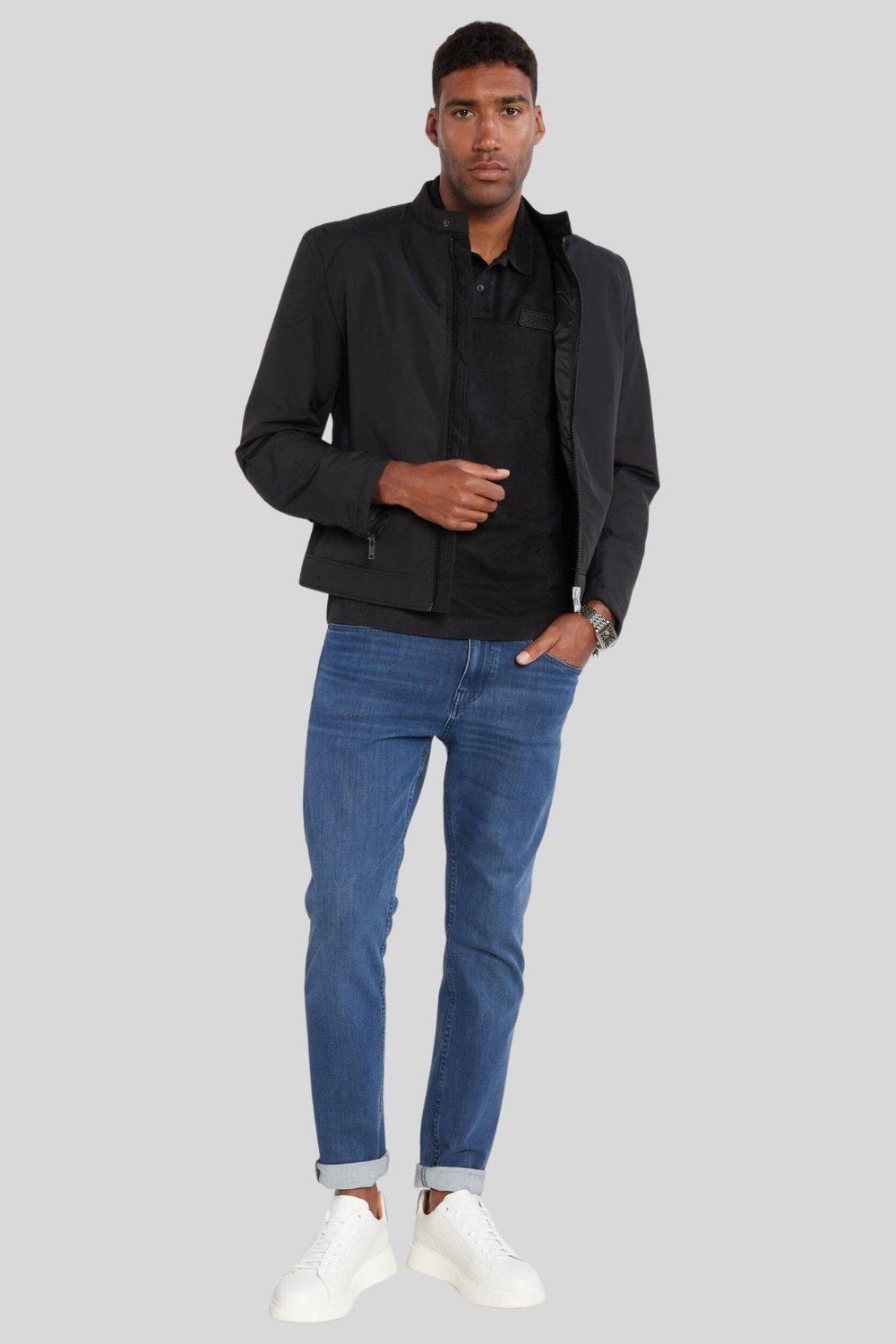 Boss Erkek Regular Fit Polo Yaka T-Shirt Siyah