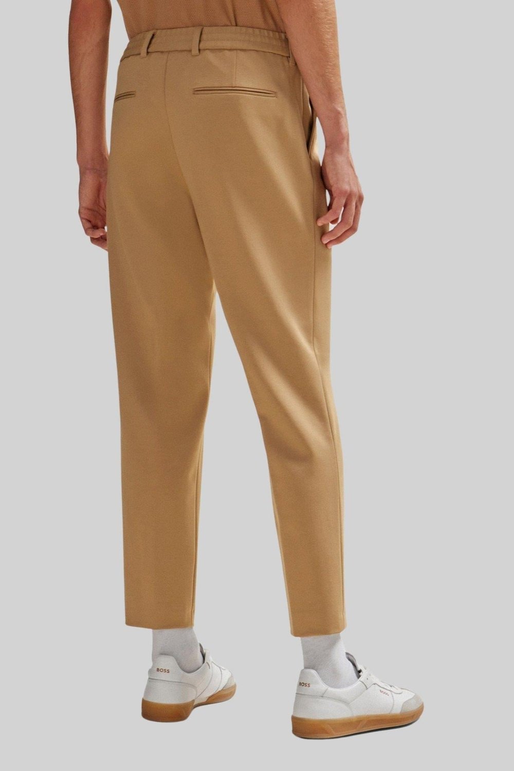 Boss Erkek Relaxed Fit Erkek Pantolon Bej 260