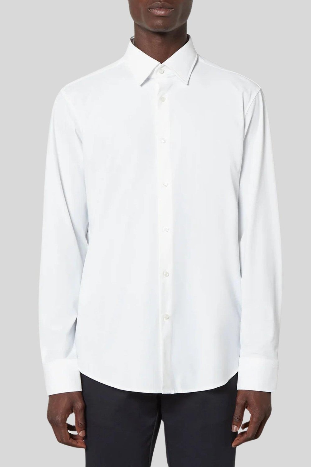 Boss Erkek Slim Fit Uzun Kollu Gömlek Beyaz