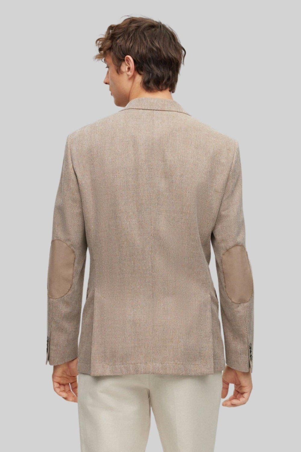 Boss Hutson Elbow Erkek Blazer Bej 260