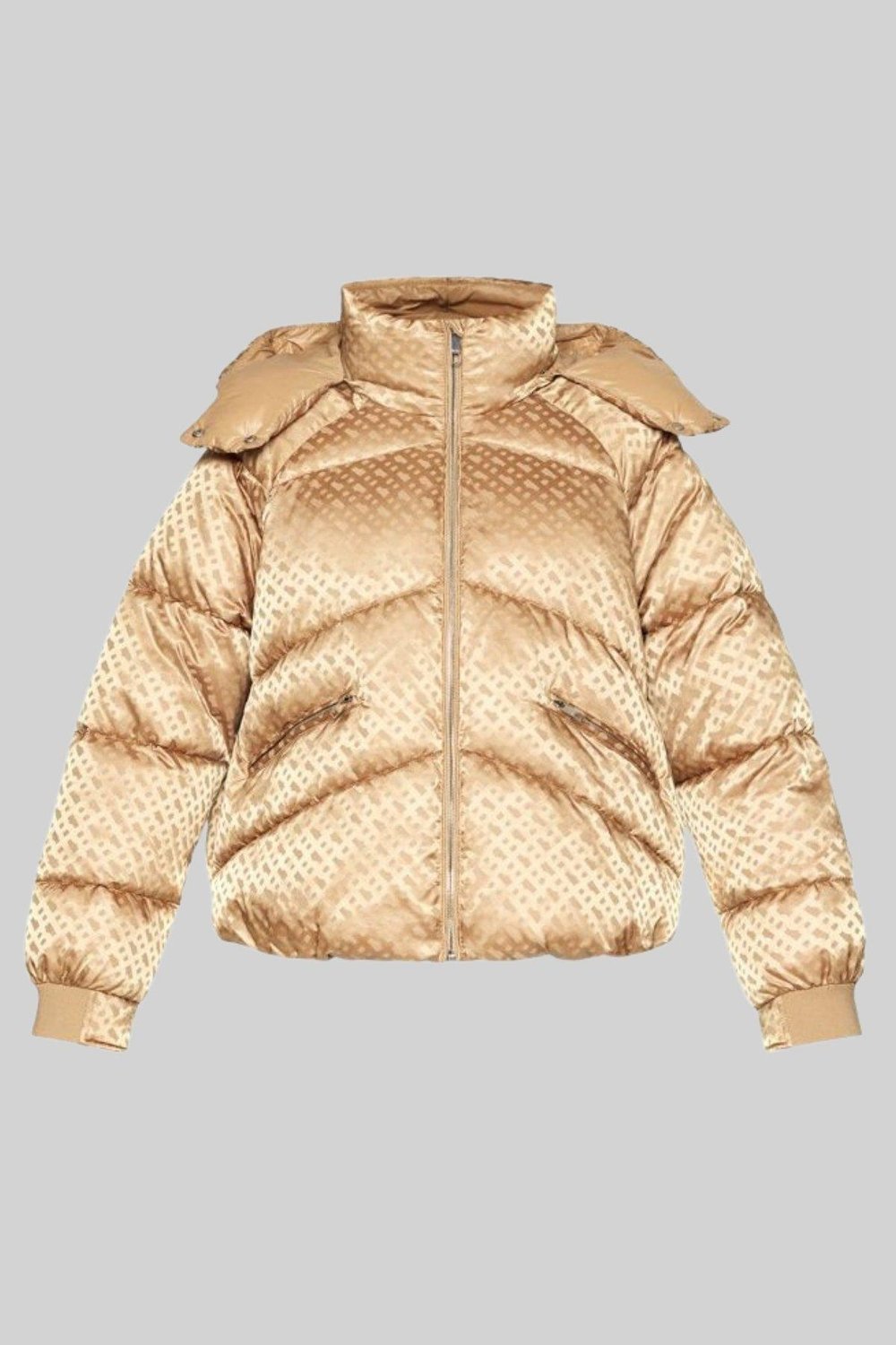 Boss Kadın Puffer Yalıtımlı Kapüşonlu Mont Bej 260