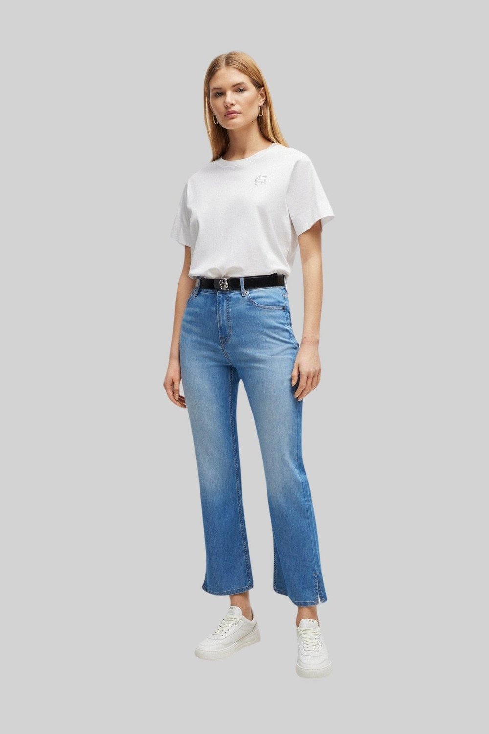 Boss Kadın T-Shirt Beyaz 100