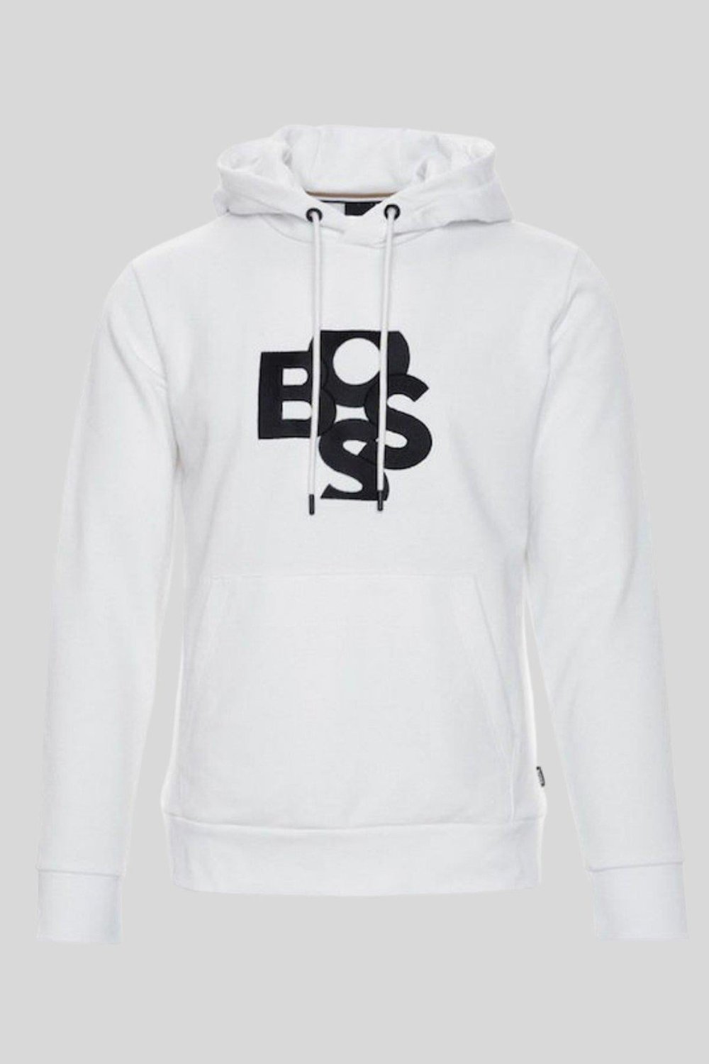 Boss Kapüşonlu Erkek Sweatshirt Beyaz 100