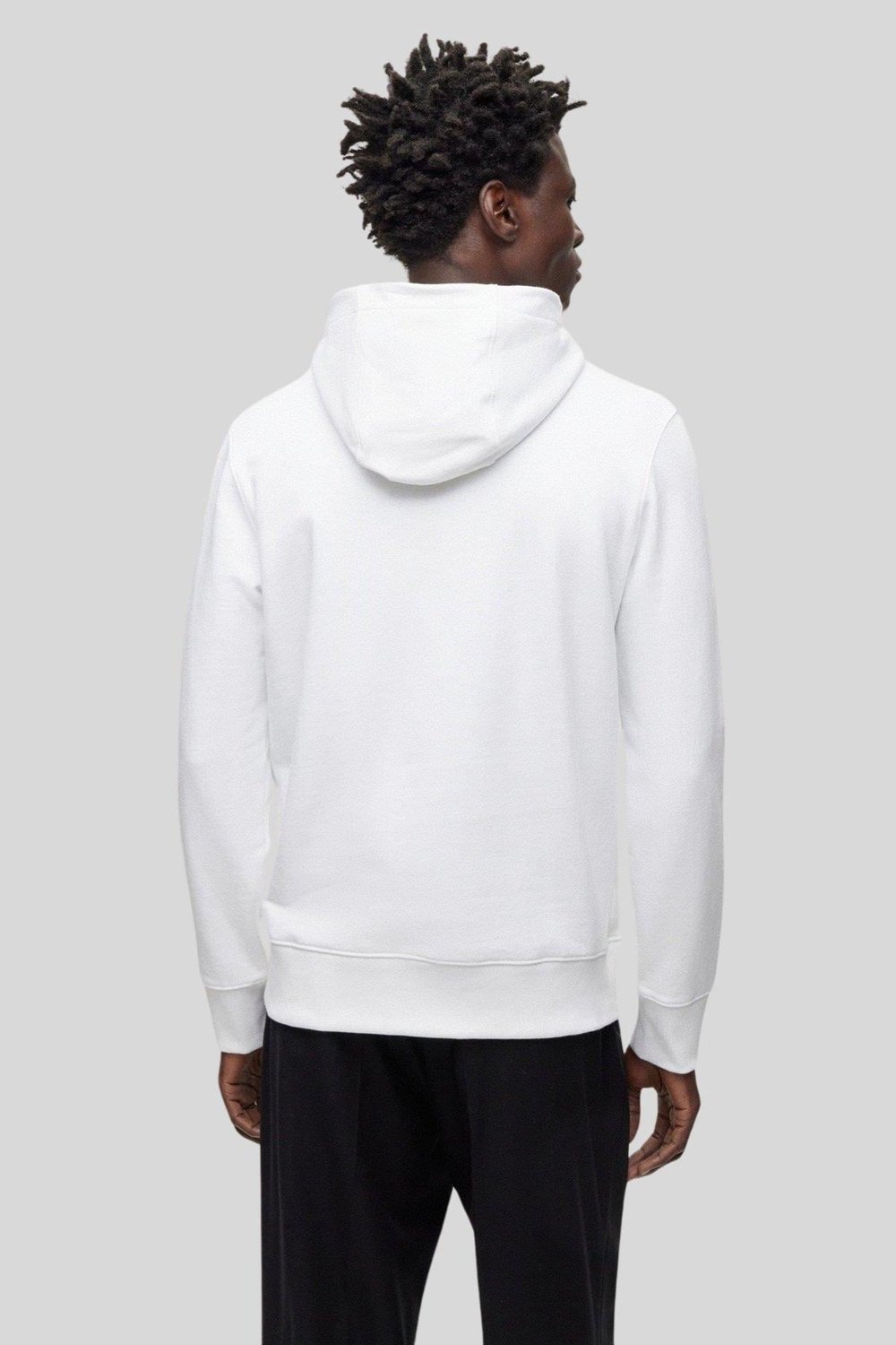 Boss Kapüşonlu Regular Fit Erkek Sweatshirt Beyaz 100