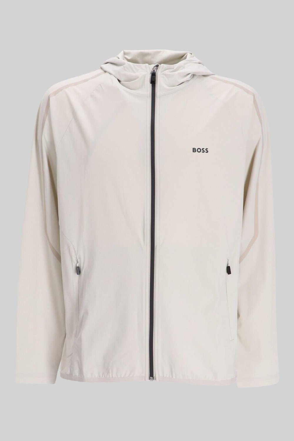 Boss Marka Logo Detaylı Regular Fit Erkek Spor Ceket Krem 271