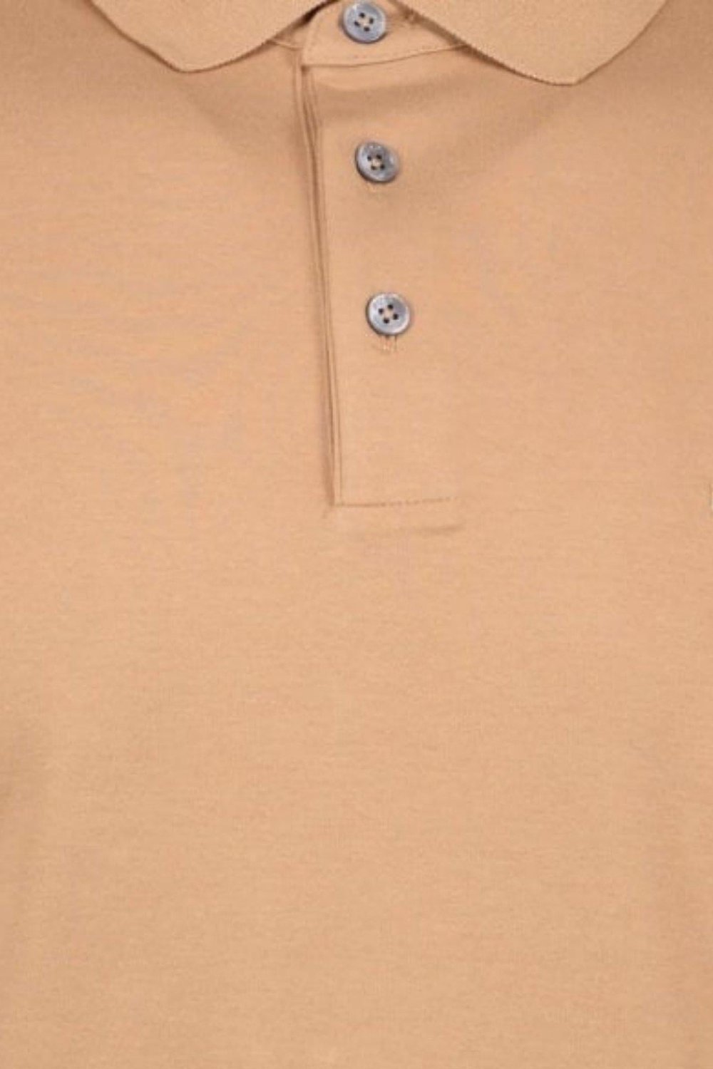 Boss Marka Logolu Uzun Kollu Erkek Polo Yaka T-Shirt Bej 260