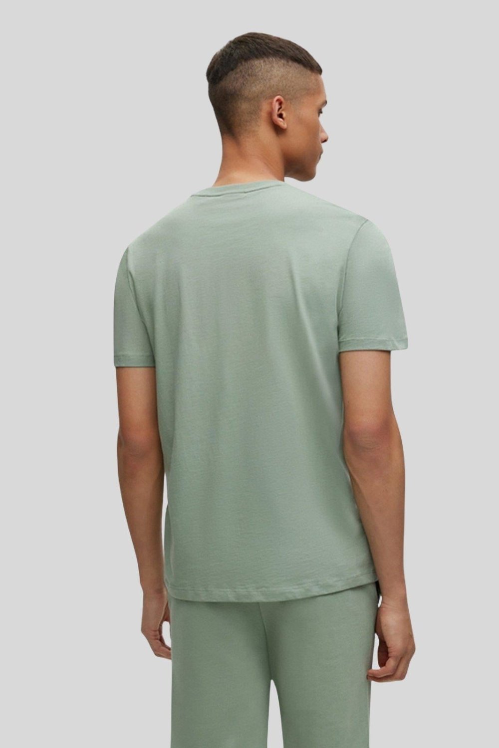 Boss Regular Fit Bisiklet Yaka Erkek T-Shirt Yeşil