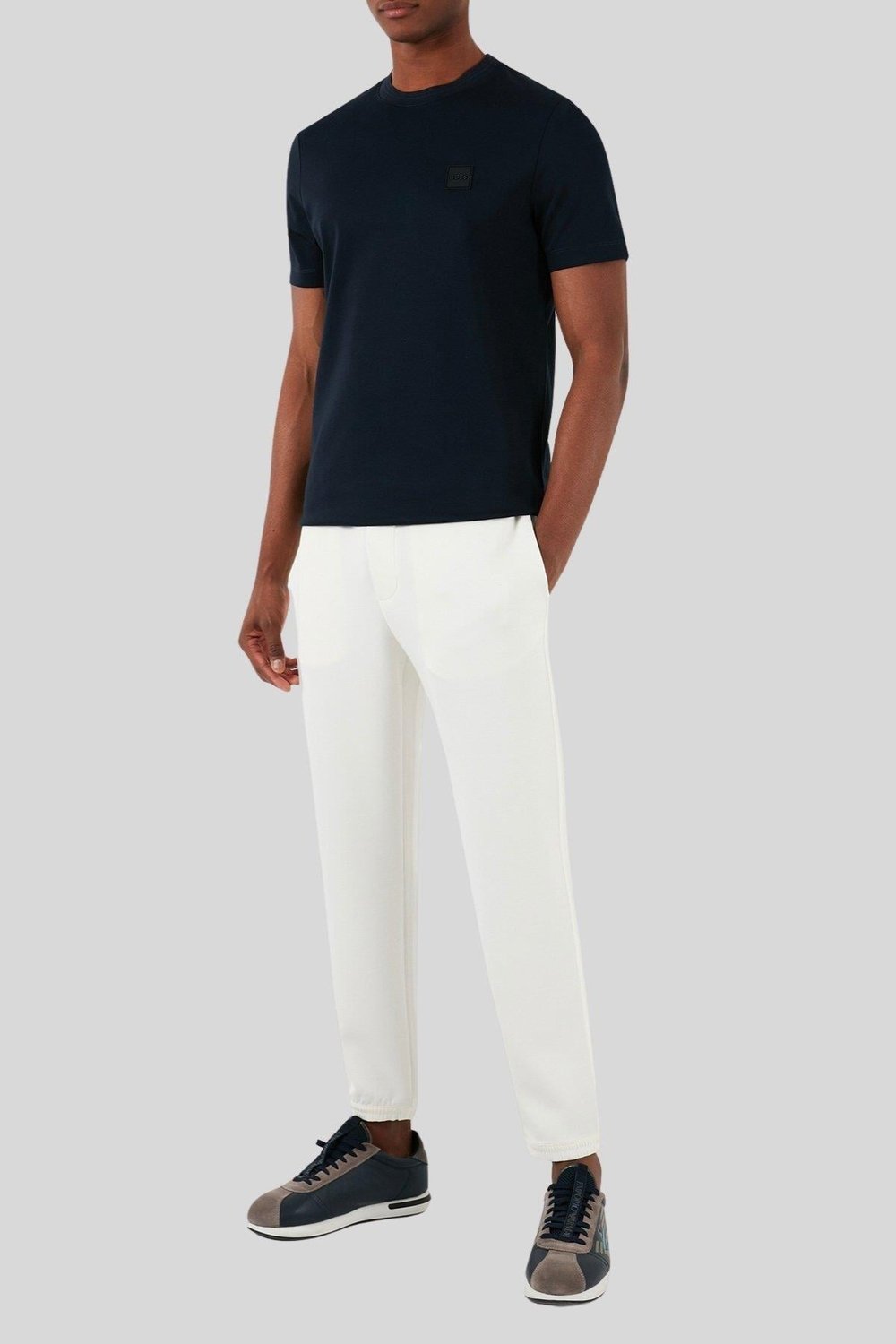 Boss Regular Fit Bisiklet Yaka Erkek T-Shirt Lacivert 405