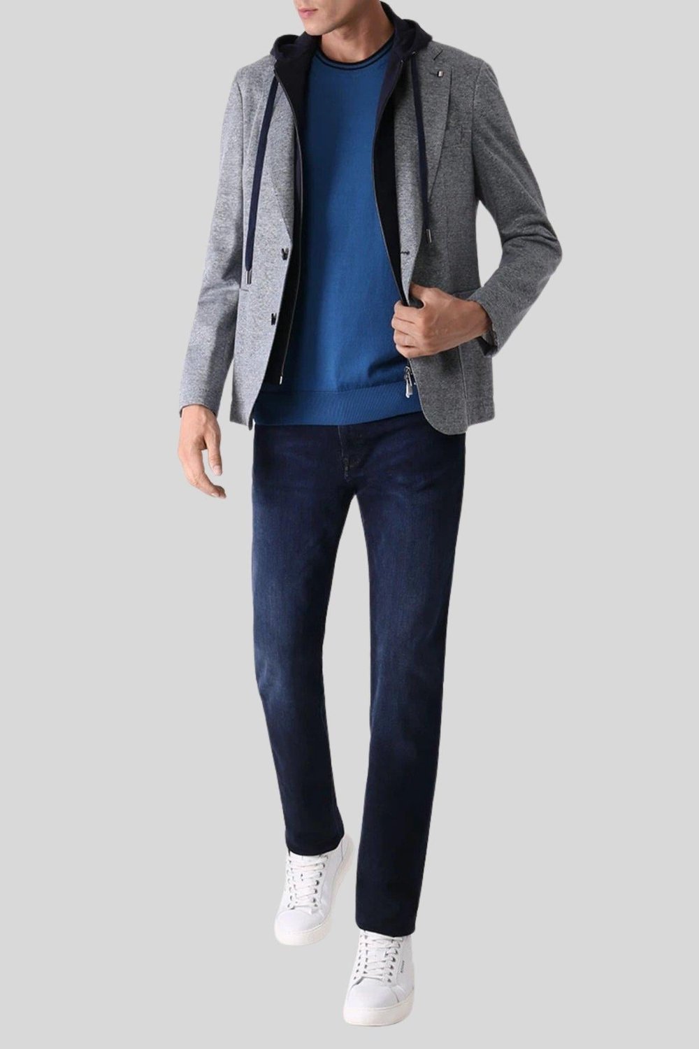 Boss Regular Fit Bisiklet Yaka Erkek T-Shirt Mavi 424