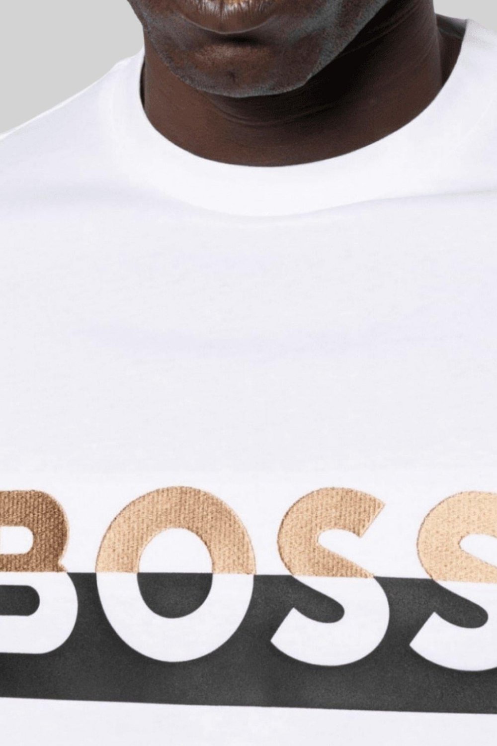 Boss Regular Fit Bisiklet Yaka Erkek T-Shirt Beyaz 100