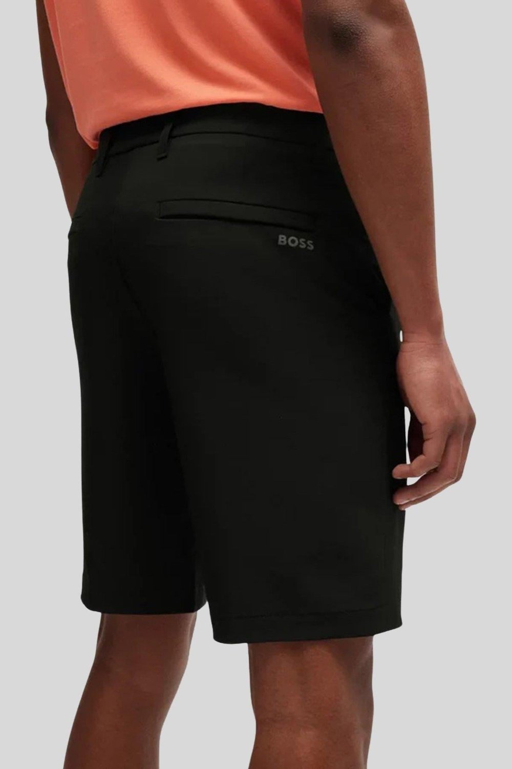 Boss Regular Fit Cepli Erkek Şort Siyah