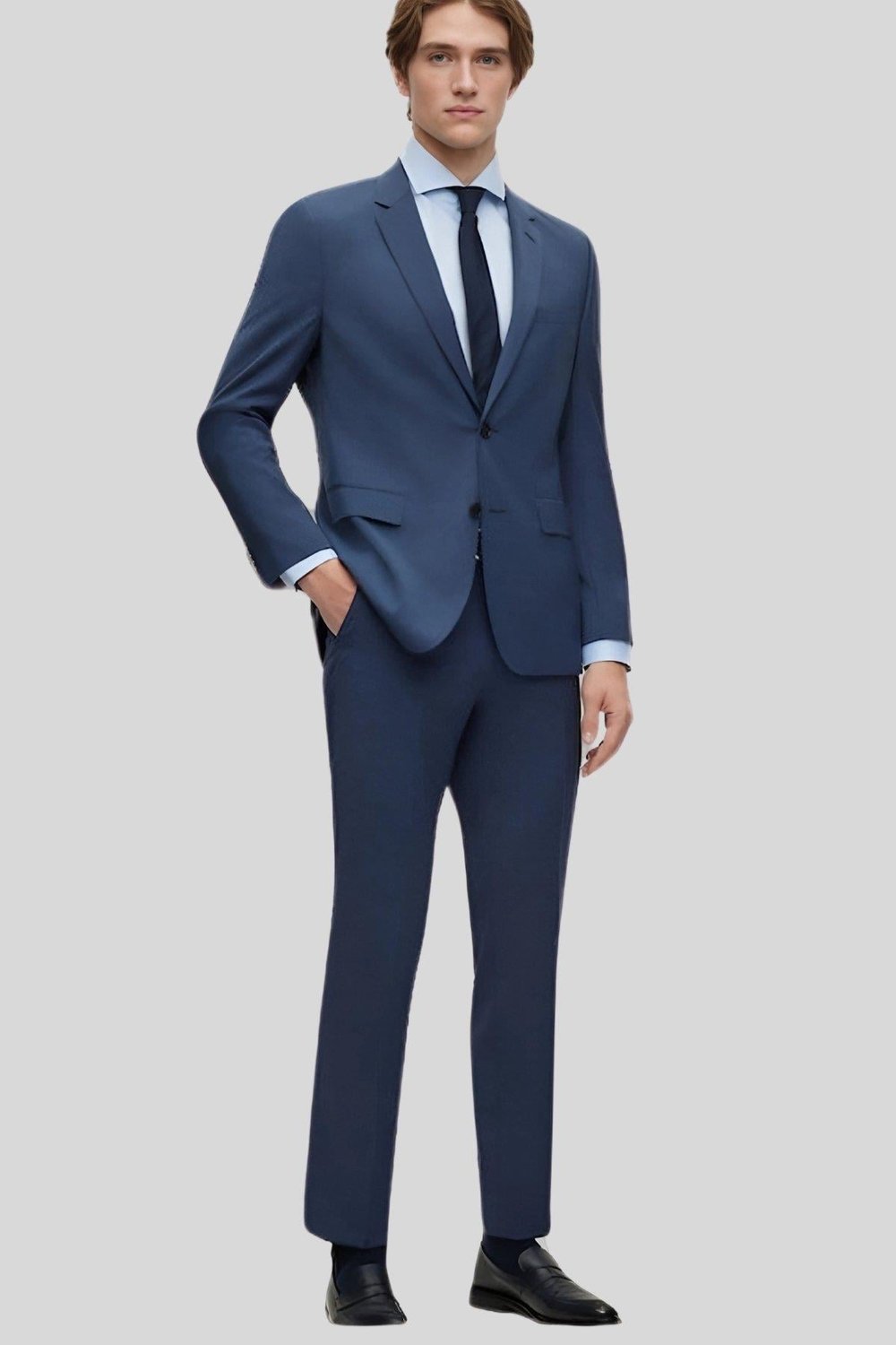 Boss Regular Fit Erkek Gömlek Mavi 450