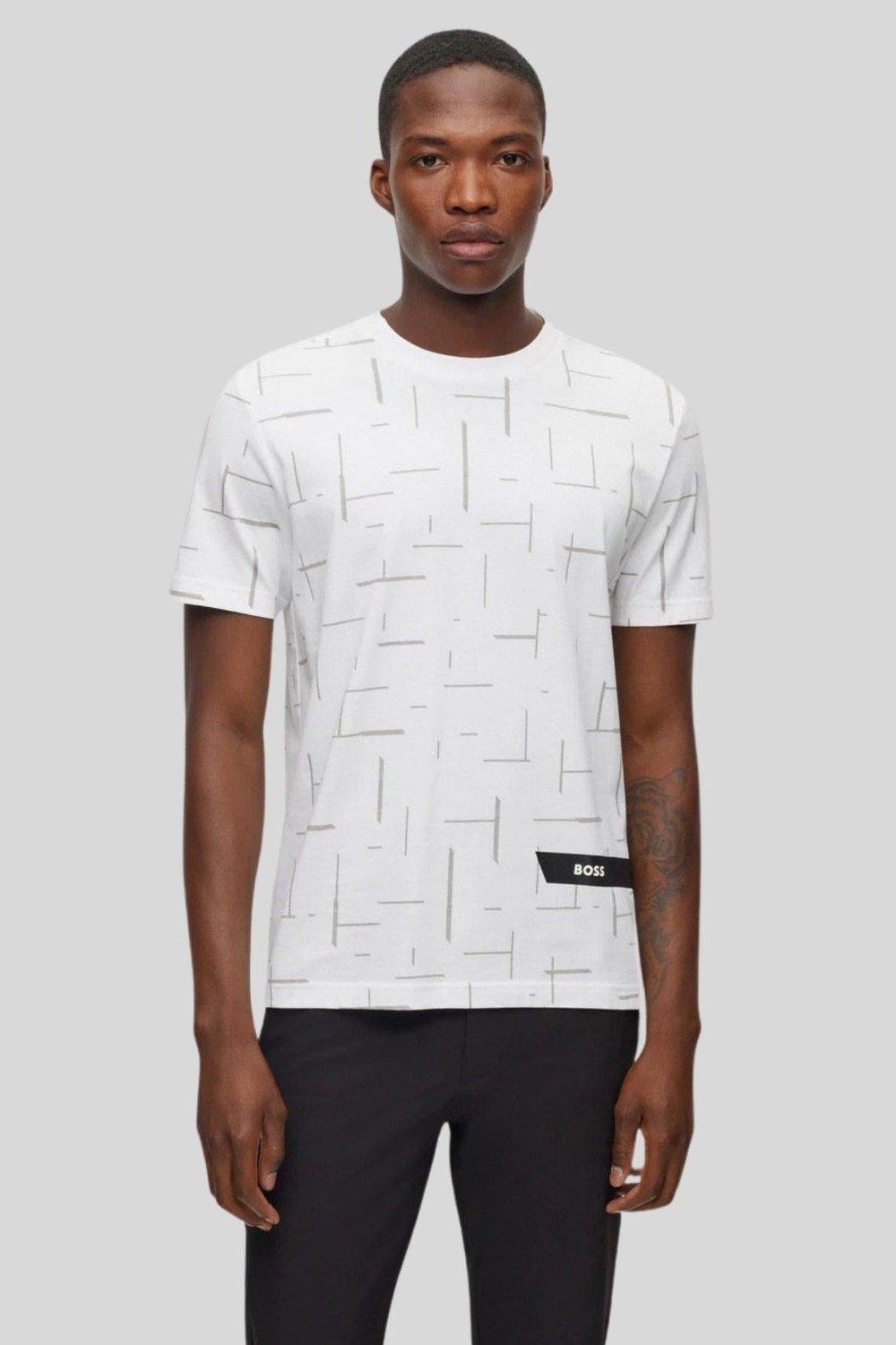 Boss Regular Fit Erkek T-Shirt Beyaz 100
