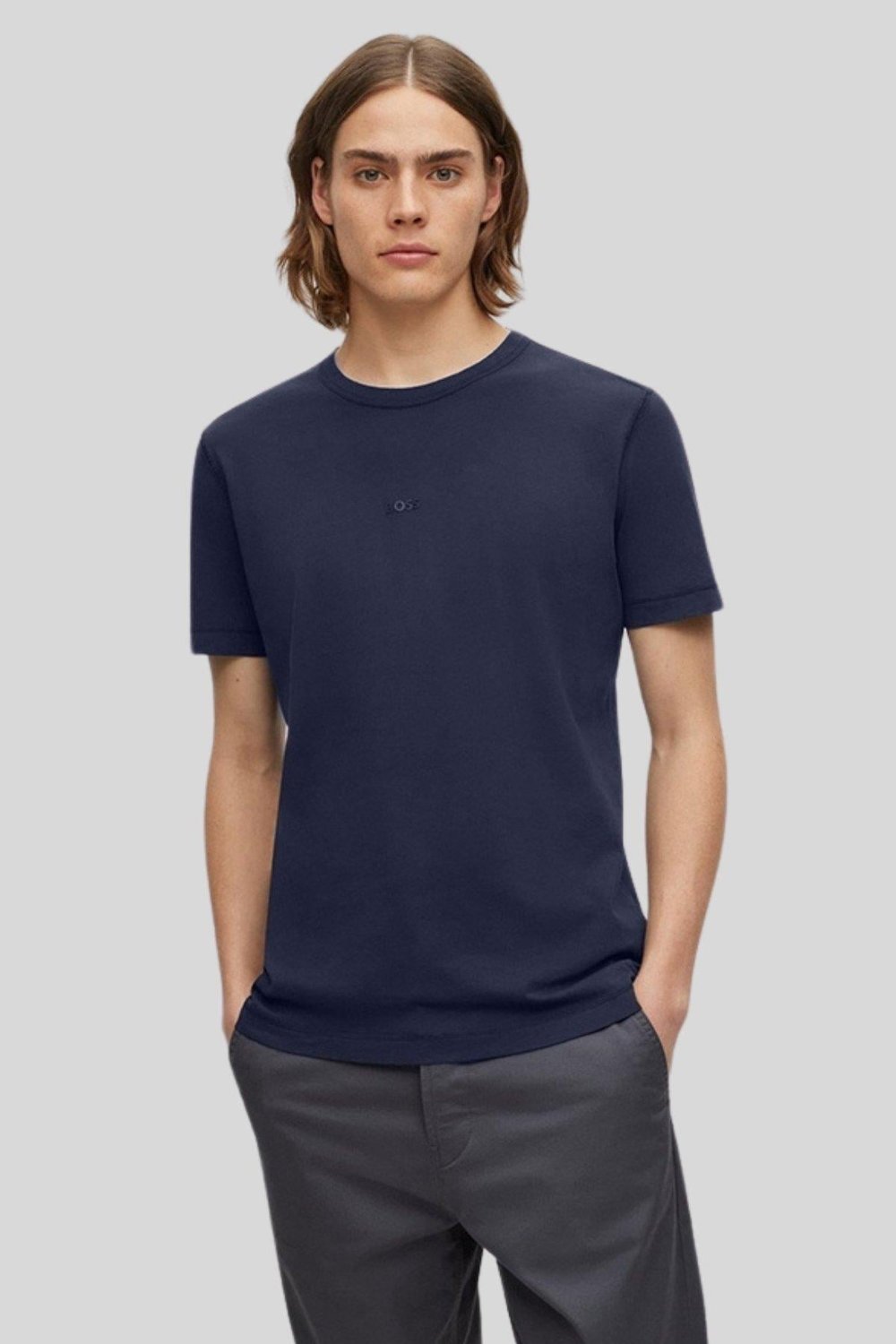 Boss Regular Fit Erkek T-Shirt Lacivert 404