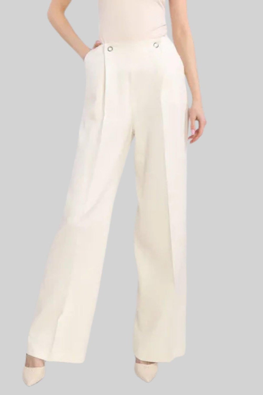 Boss Regular Fit Kadın Pantolon Beyaz 118