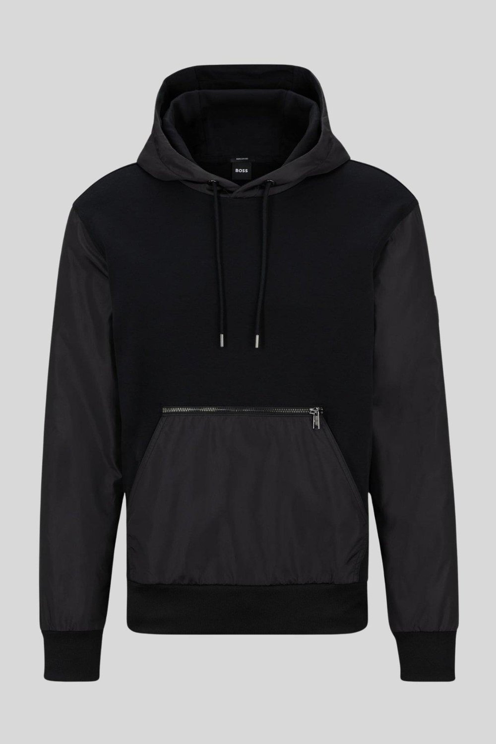 Boss Regular Fit Kapşonlu Erkek Sweatshirt Siyah