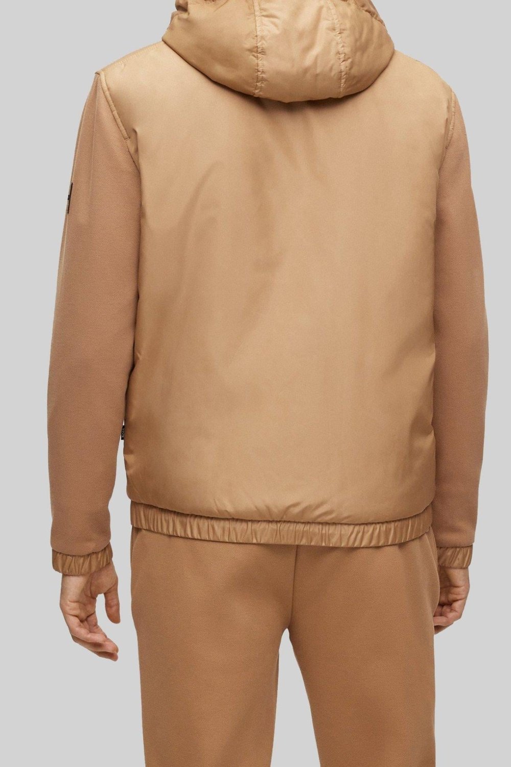 Boss Regular Fit Kapşonlu Erkek Ceket Bej 260
