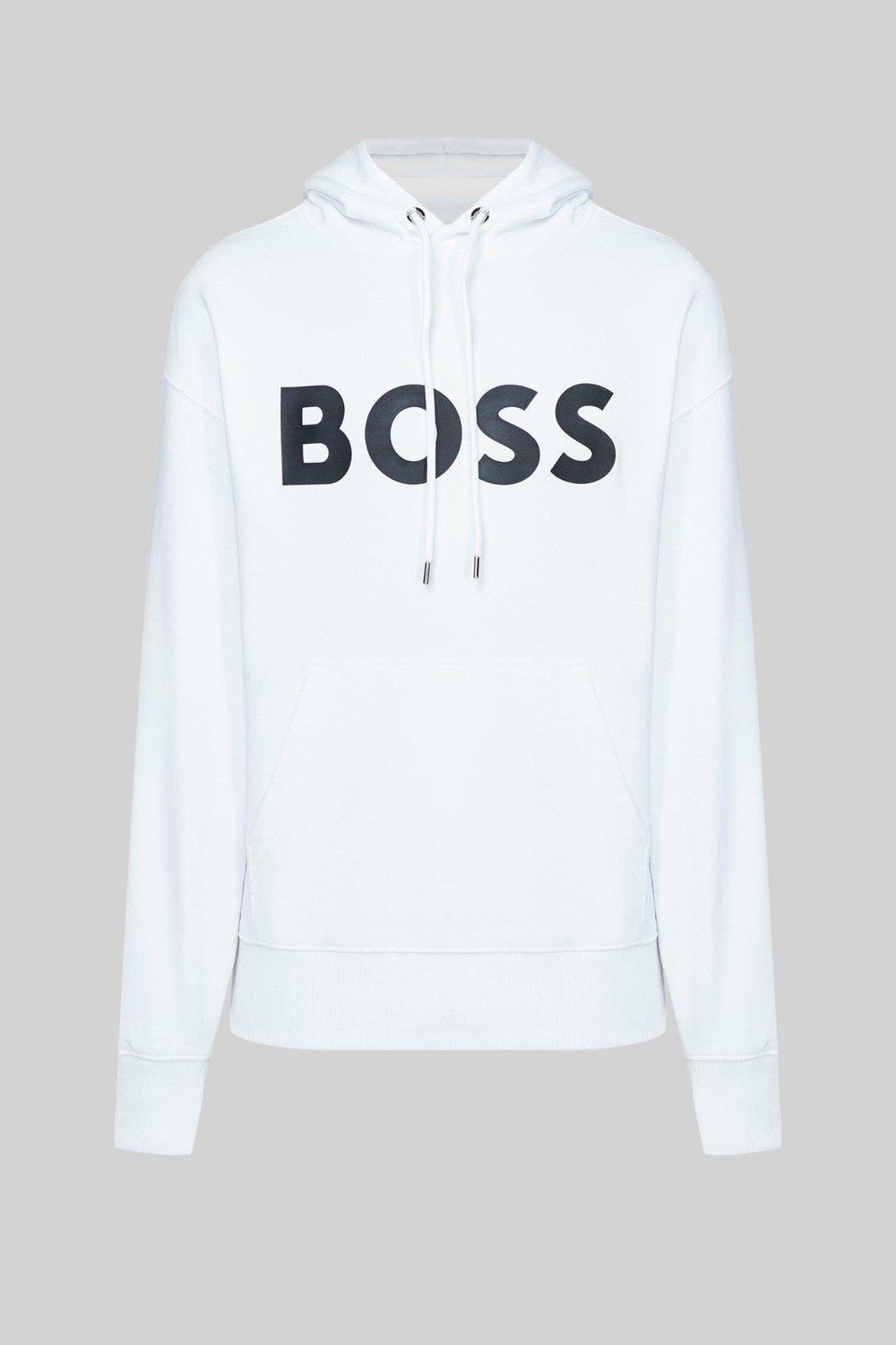 Boss Regular Fit  Kapüşonlu Erkek Sweatshirt Beyaz 100