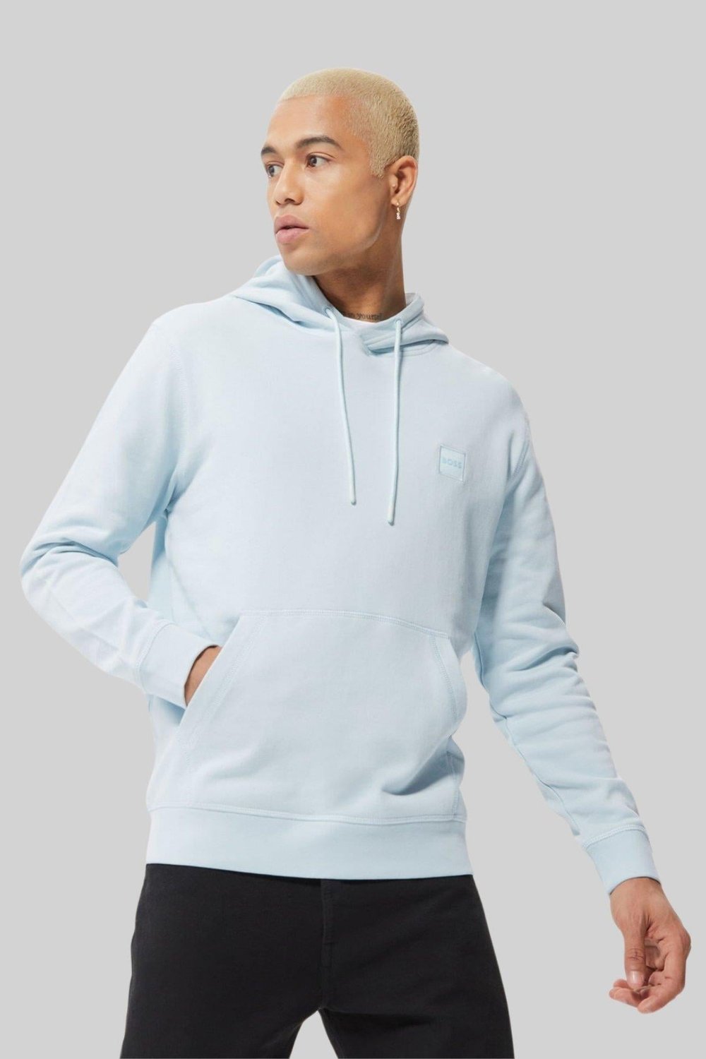 Boss Regular Fit Kapüşonlu Erkek Sweatshirt Lacivert 469