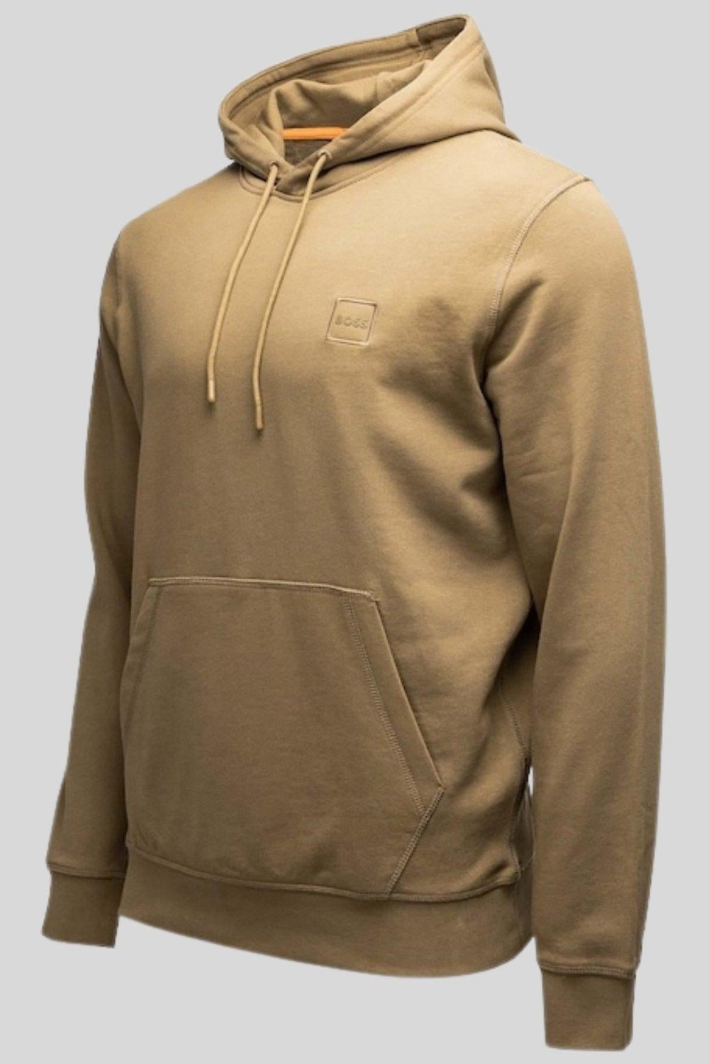 Boss Regular Fit Kapüşonlu Erkek Sweatshirt Bej