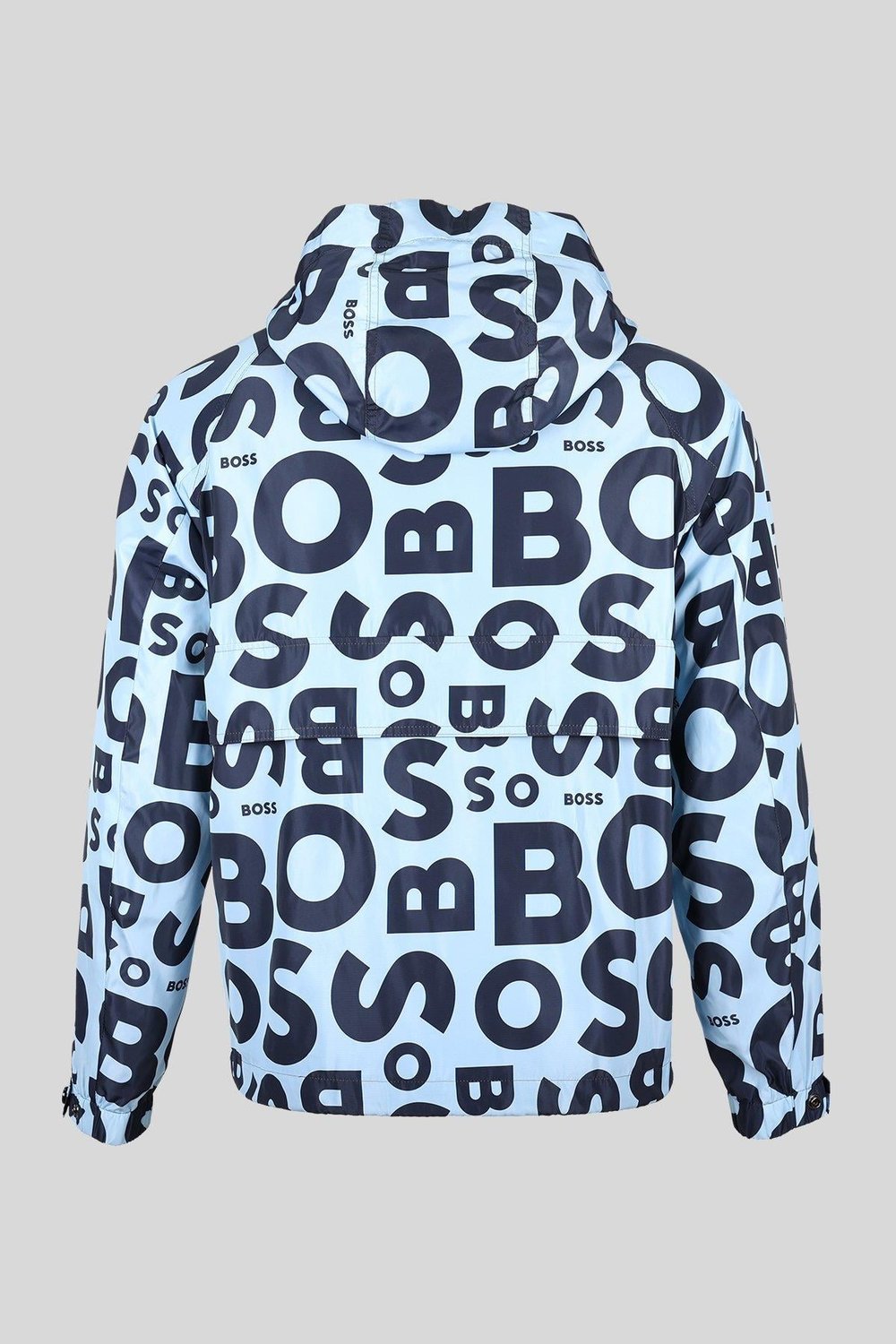 Boss Regular Fit Logolu Kapüşonlu Ceket Mavi 453