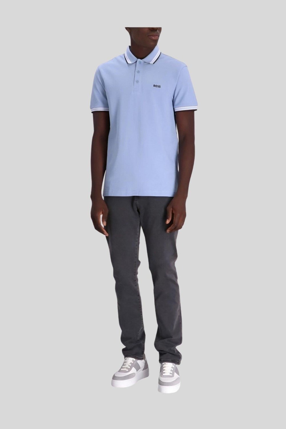 Boss Regular Fit Paddy Polo Yaka Erkek T-Shirt Mavi 498