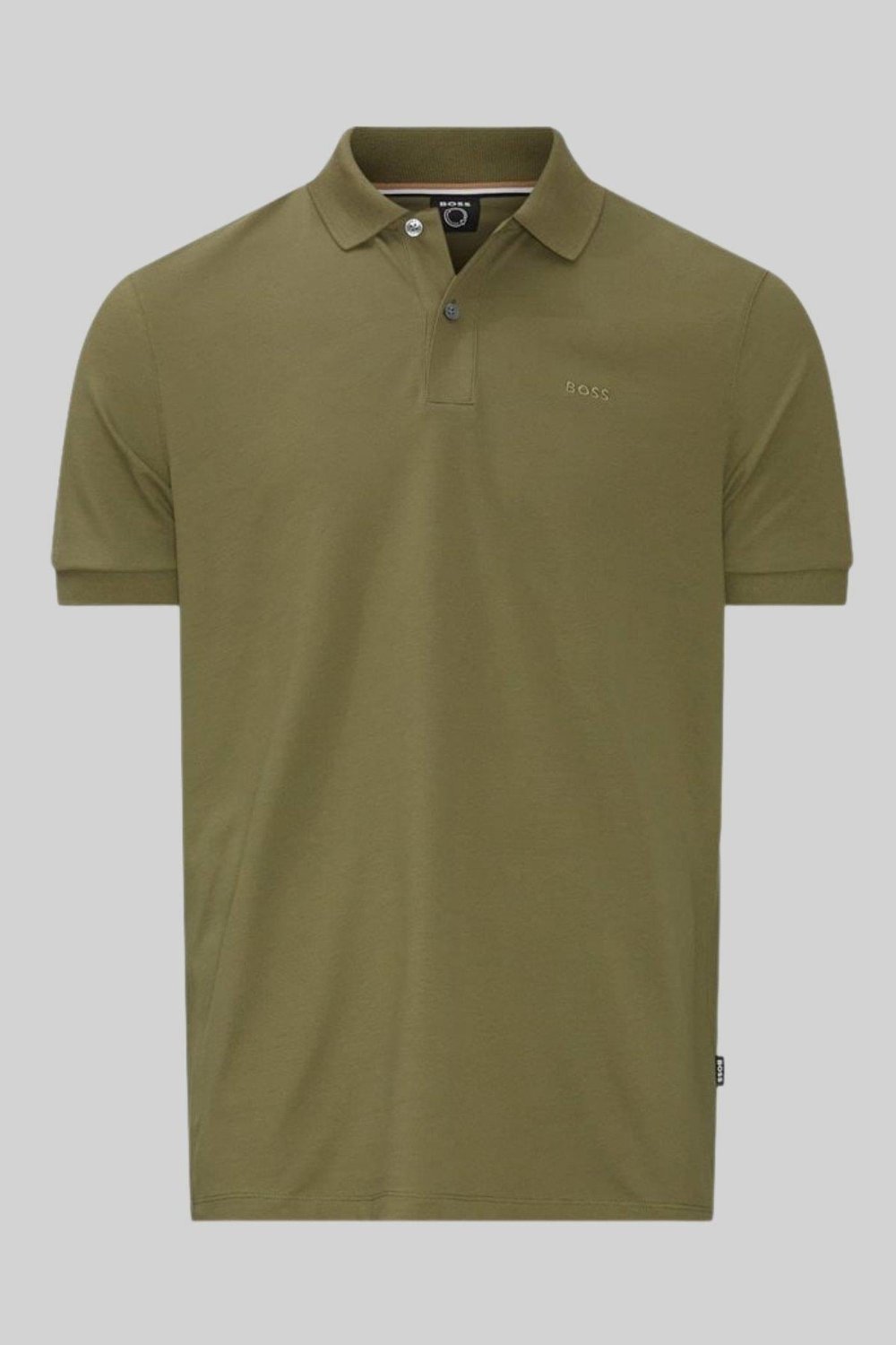 Boss Regular Fit Pallas Polo Yaka T-Shirt Haki 336