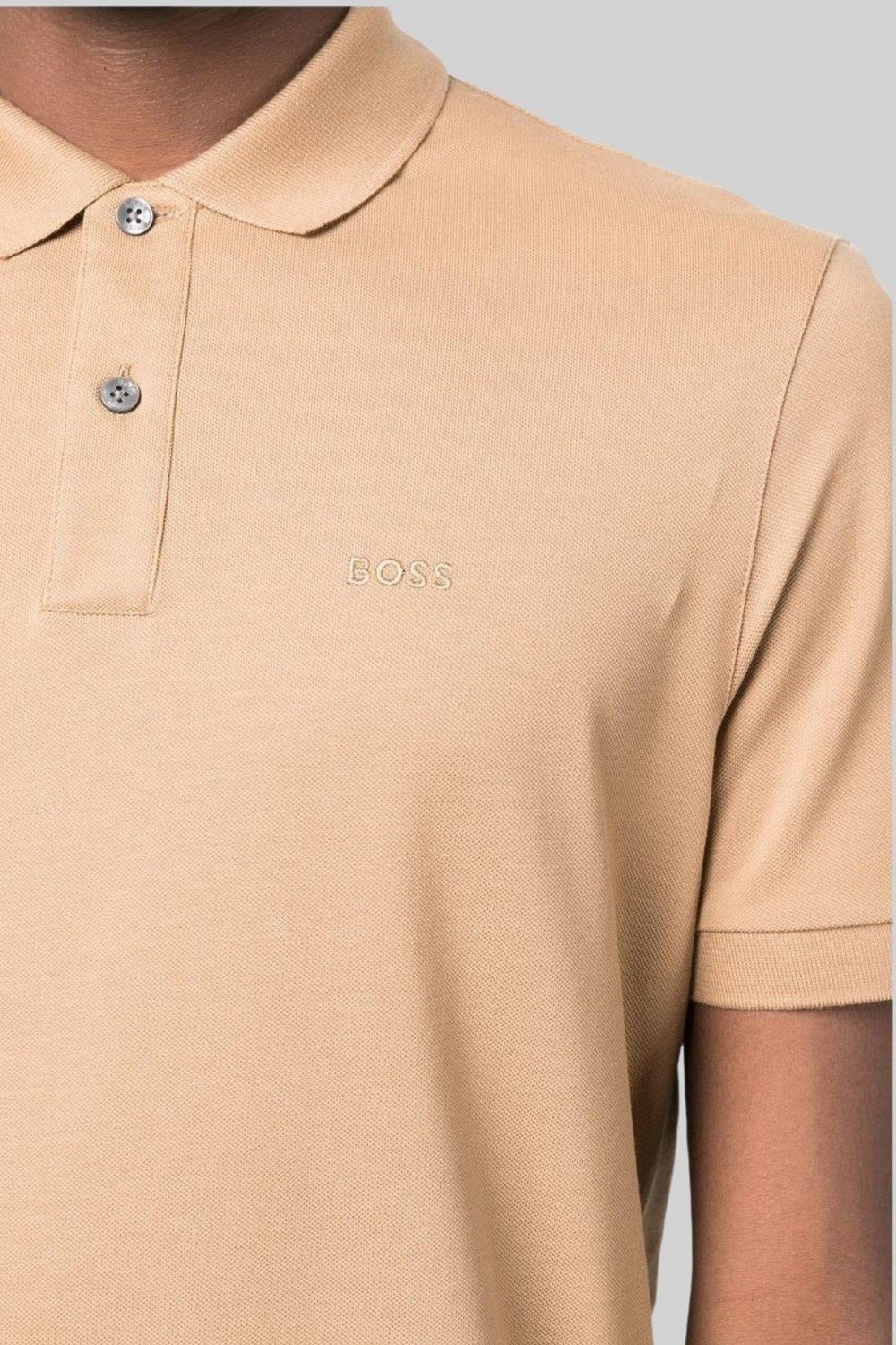 Boss Regular Fit Pallas Polo Yaka T-Shirt Bej 260