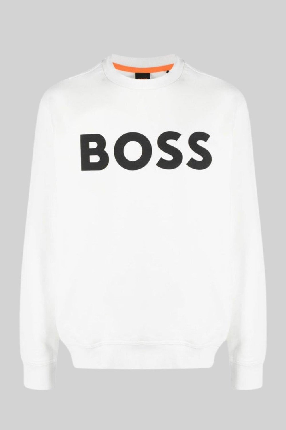 Boss Regular Fit Pamuklu Erkek Sweatshirt Beyaz