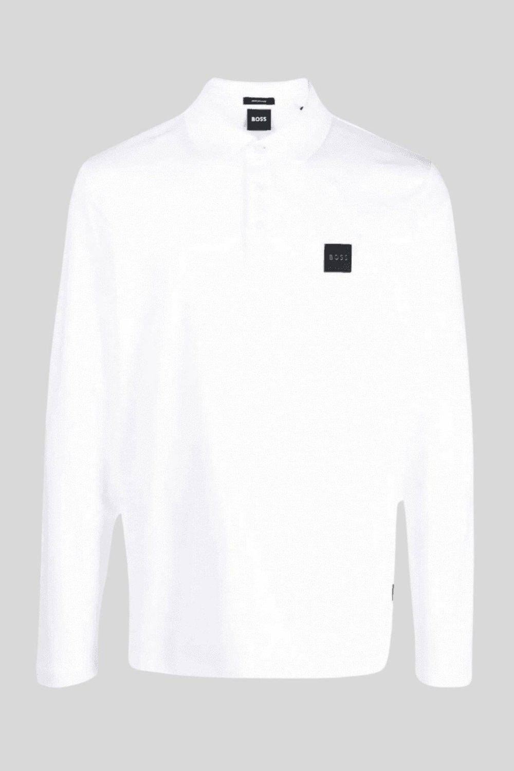 Boss Regular Fit Polo Yaka Sweatshirt Erkek Beyaz 100
