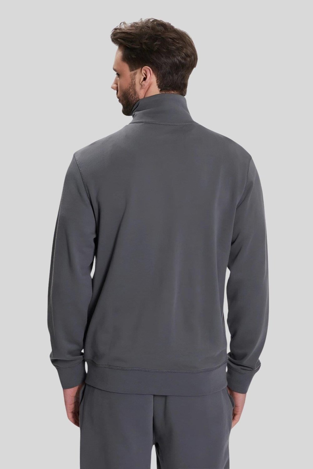 Boss Regular Fit Zestart Dik Yaka Erkek Ceket Gri