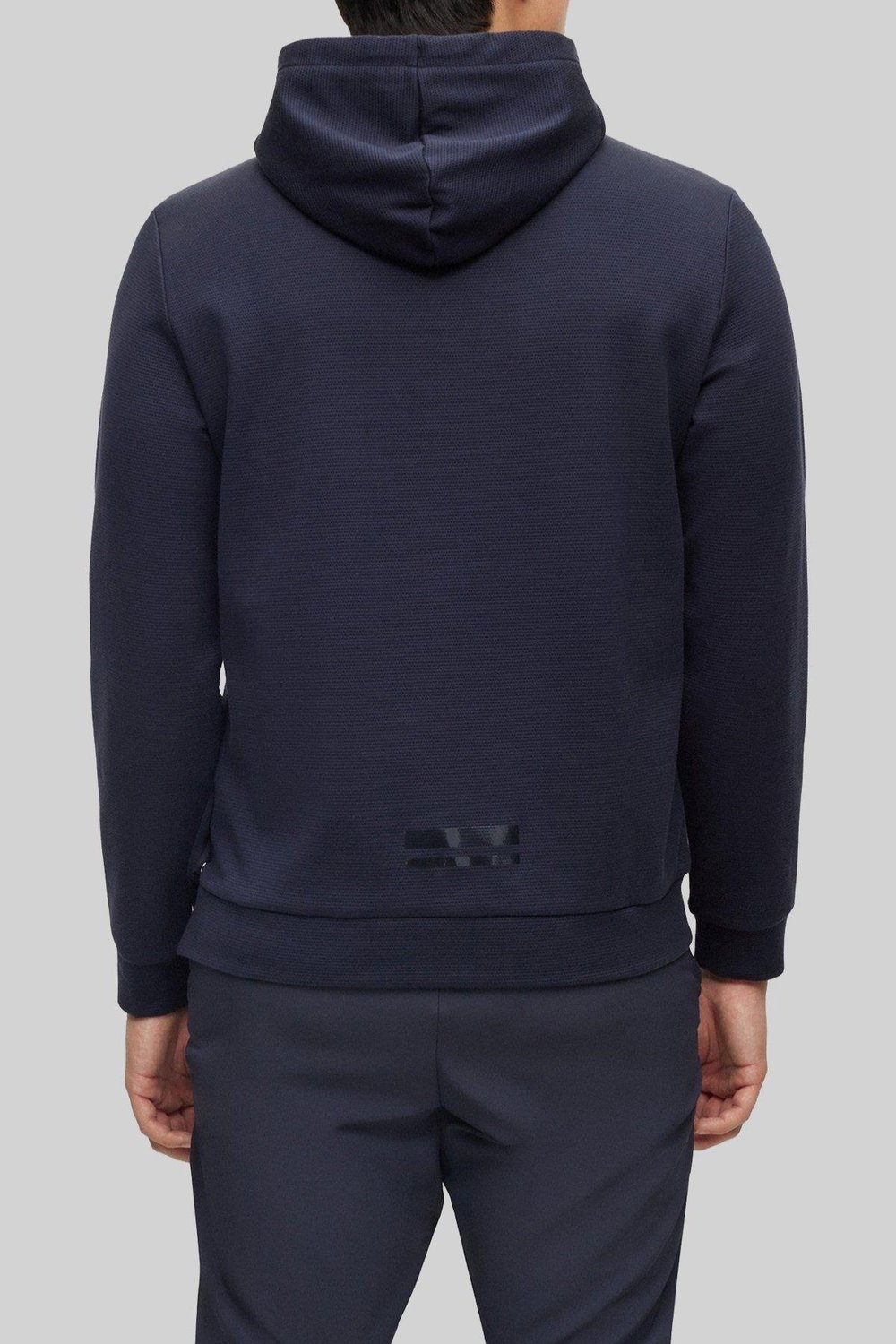 Boss Relaxed Fit Kapüşonlu Erkek Sweatshirt Mavi 402