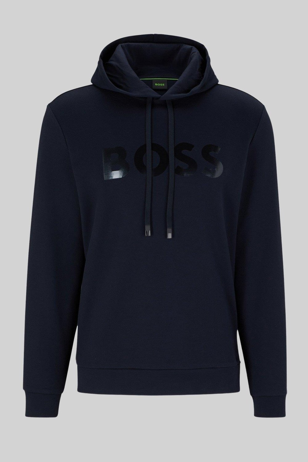 Boss Relaxed Fit Kapüşonlu Erkek Sweatshirt Mavi 402