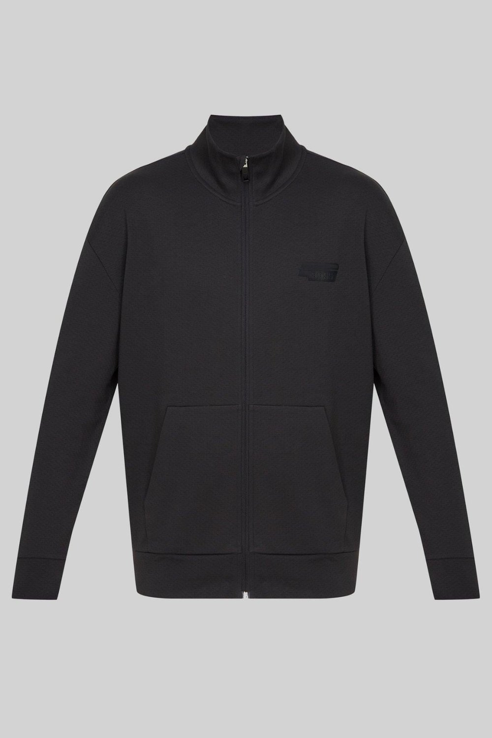 Boss Skarlkey Erkek Fermuarlı Sweatshirt Siyah 016