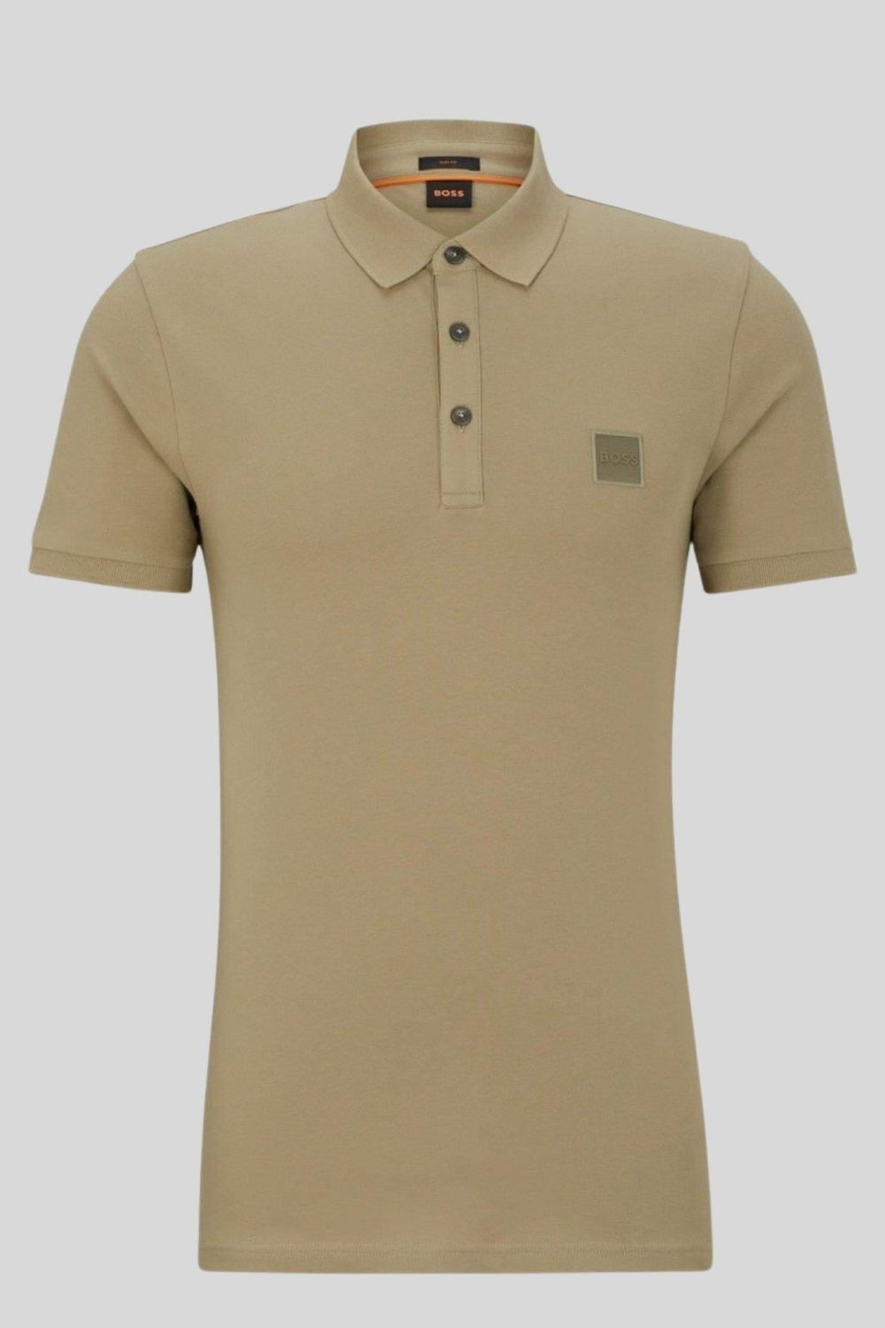 Boss Slim Fit Polo Yaka Erkek T-Shirt Haki 336