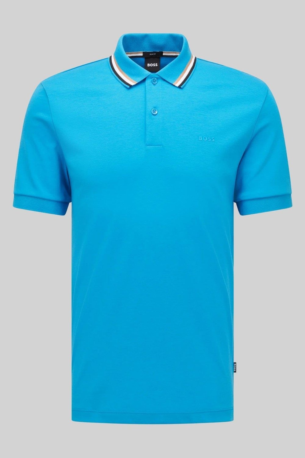 Boss Slim Fit Polo Yaka Erkek T-Shirt Mavi 439