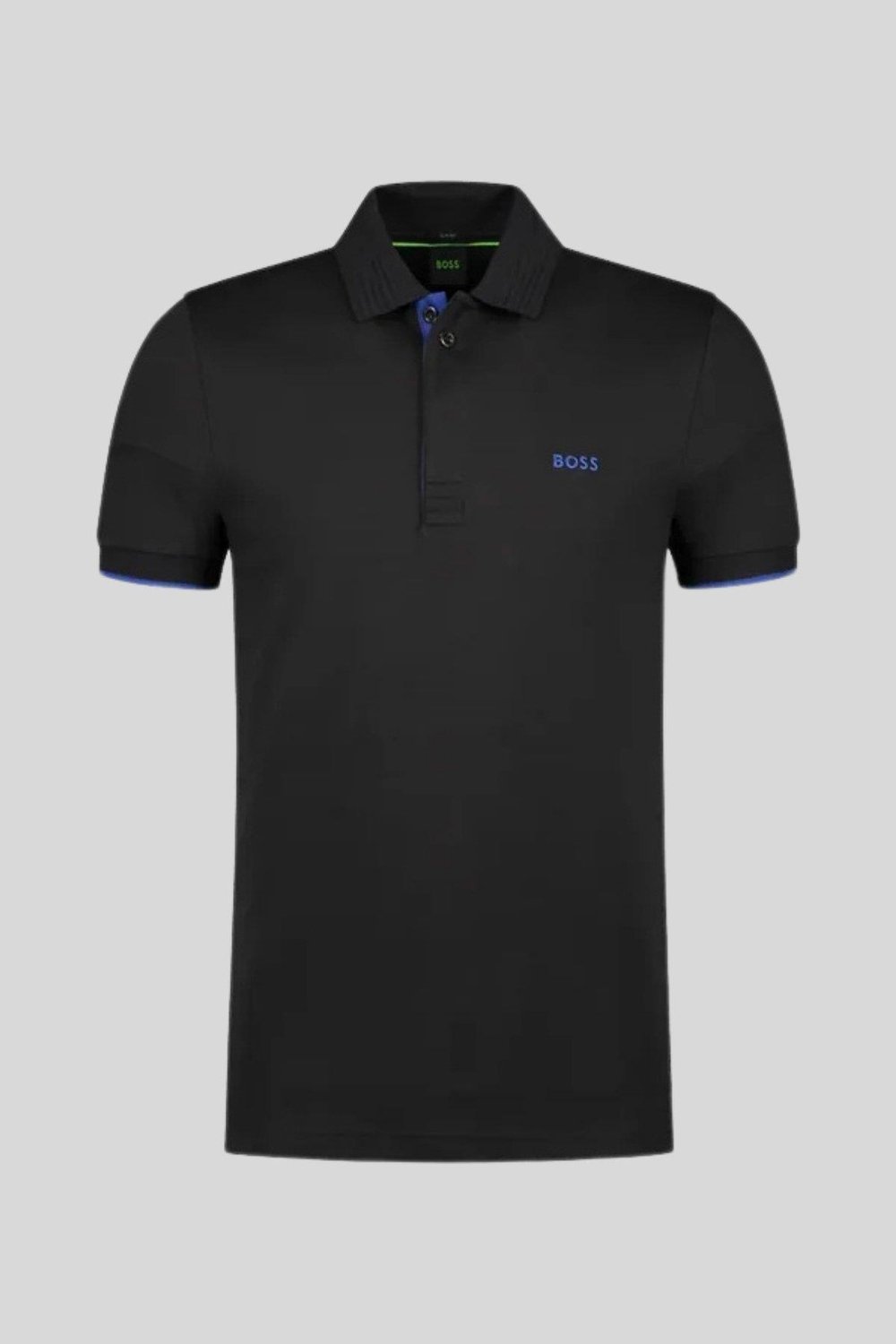 Boss Slim Fit Polo Yaka Erkek T-Shirt Siyah