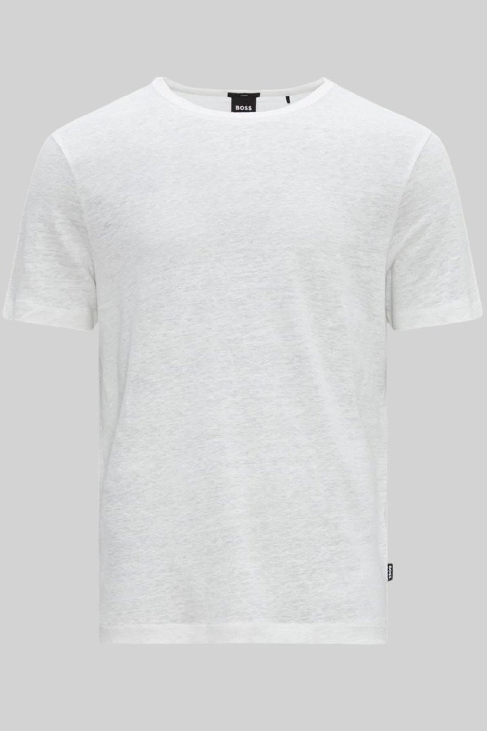 Boss Tiburt Bisiklet Yaka Erkek T-Shirt Beyaz 100