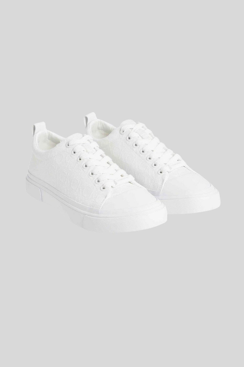 Calvin Kadın Bağcıklı Sneaker Ayakkabı Beyaz